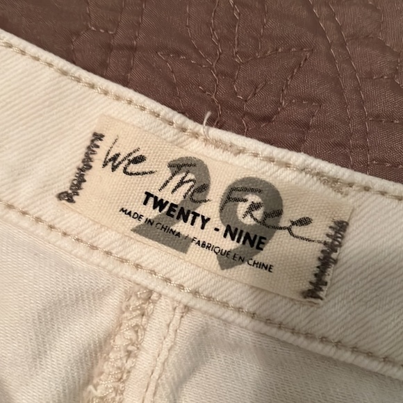 18. Free People Brea Cut off Skirt in Deco White - Picture 16 of 16